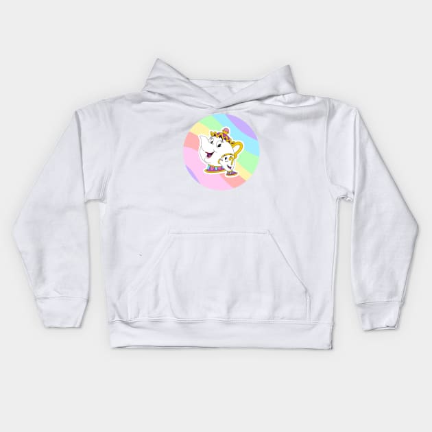 Pott and Chip Kids Hoodie by VinylPatch